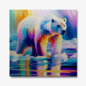 polar bear canvas