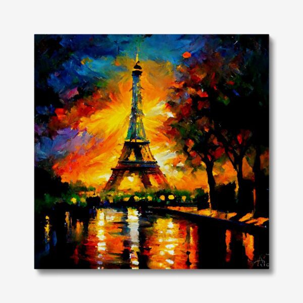eiffel tower canvas