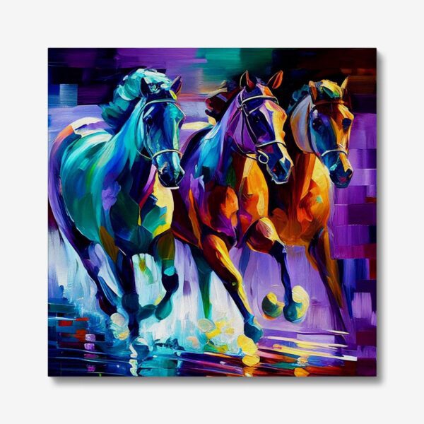 Running Horses Canvas Print