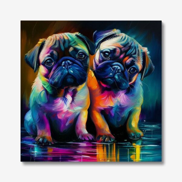 Pugs canvas print