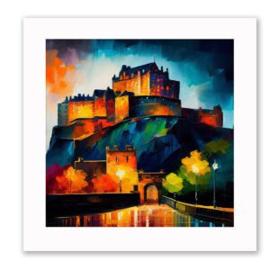 Two stags framed print