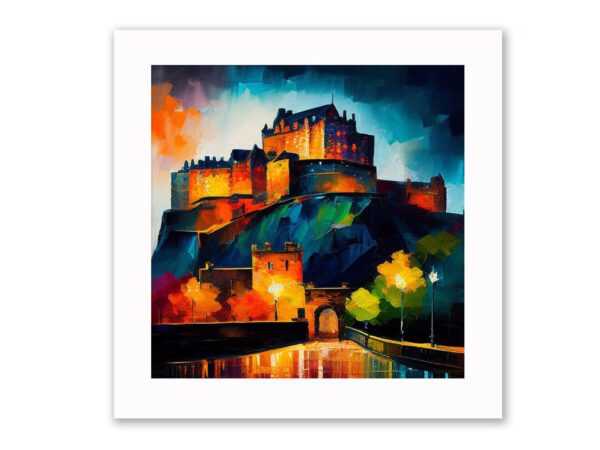 Two stags framed print