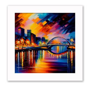 glasgow framed print