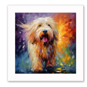 Komondor framed print