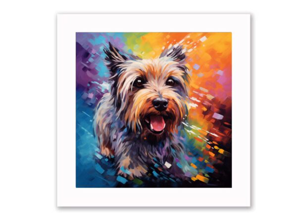 Skye terrier framed print