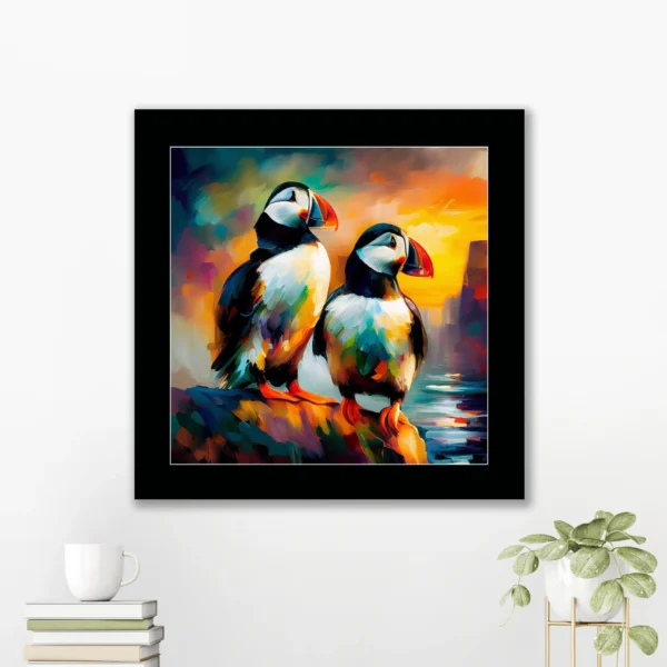il_fullxfull.4687830918_ggci Puffin framed print