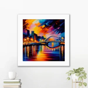 glasgow framed print