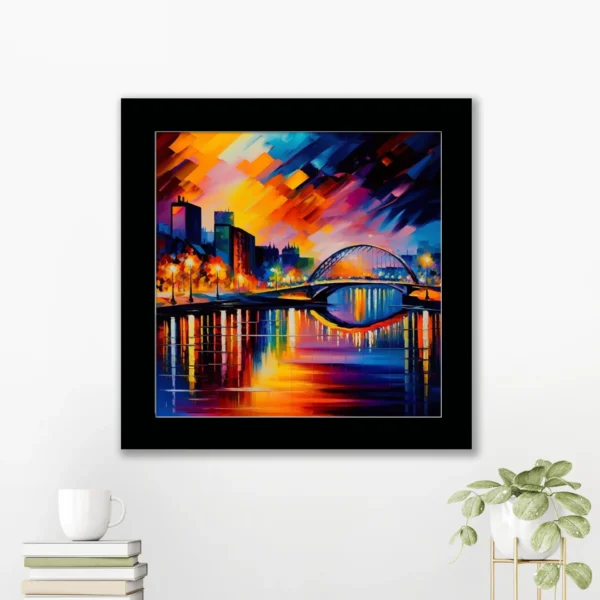 glasgow framed print