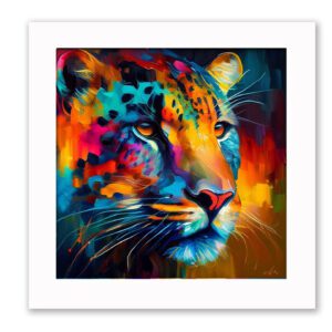 Leopard framed print