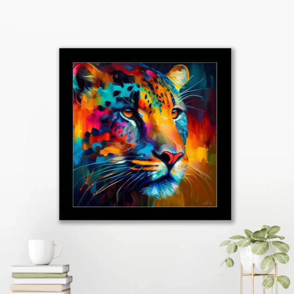 Leopard framed print