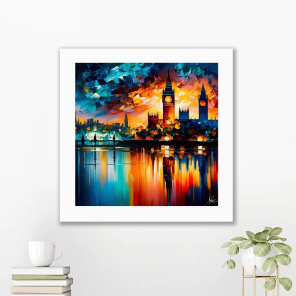 London skyline framed print