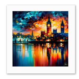 London skyline framed print