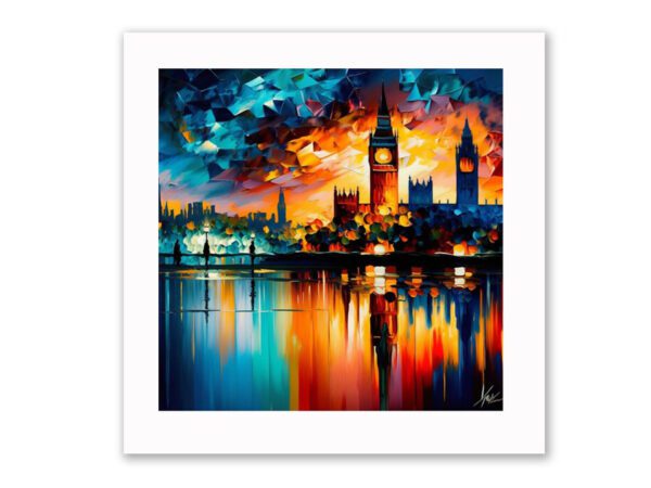 London skyline framed print